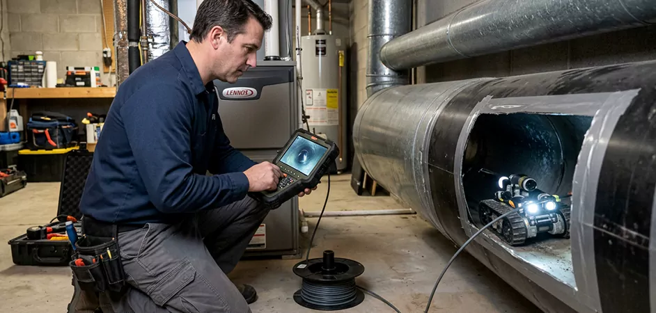 Robotic Duct Inspection in Round Rock, TX