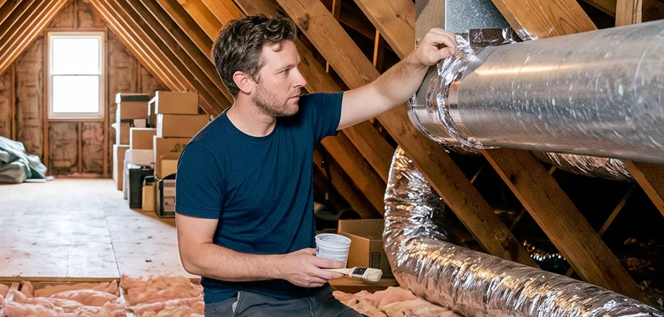 Duct Board Leak Repair in Round Rock