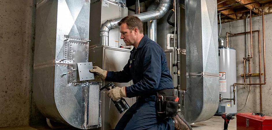 Supply and Return Plenum Repair in Round Rock