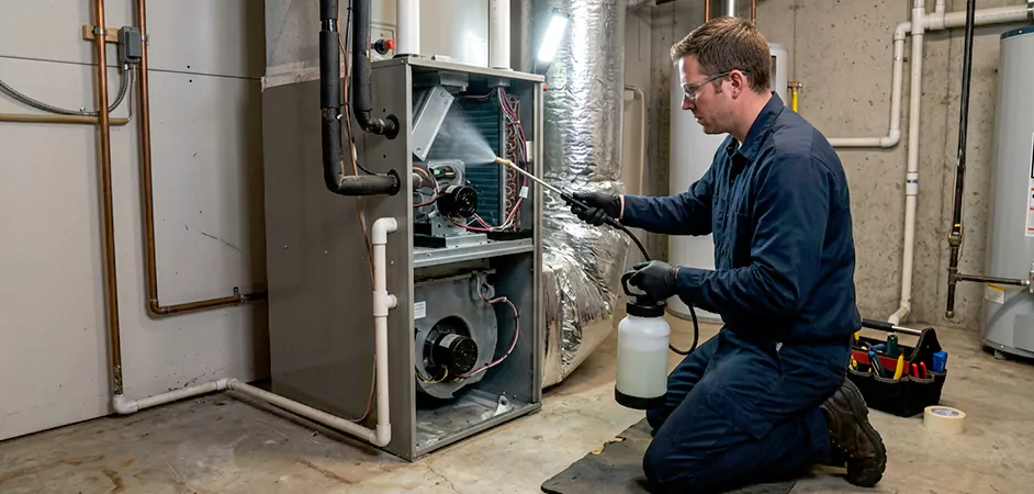 Air Handler Antimicrobial Treatment in Round Rock