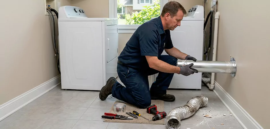 Dryer Vent Replacement in Round Rock