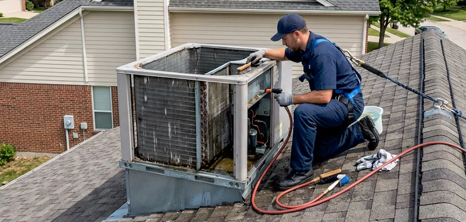 Rooftop Unit Cleaning in Round Rock