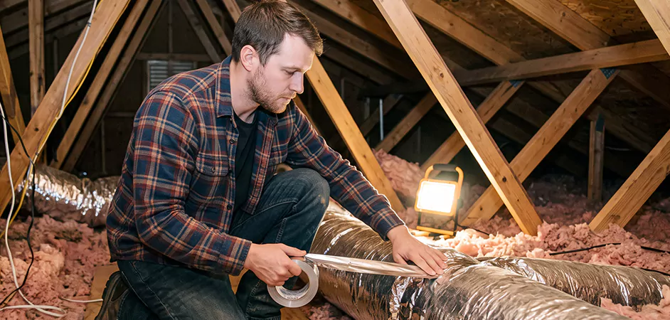 Attic Duct Sealing and Insulation in Round Rock