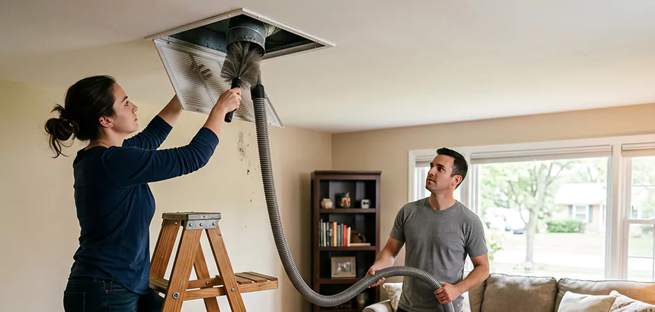 Roof and Wall Exhaust Cap Cleaning in Round Rock
