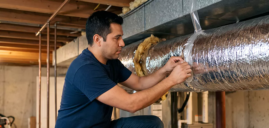 Duct Insulation Upgrade in Round Rock