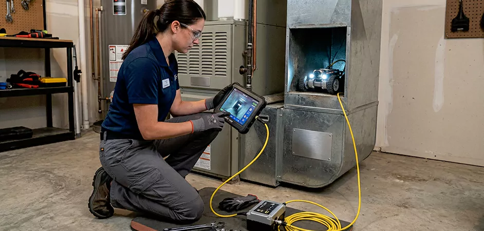 Robotic Duct Inspection in Round Rock