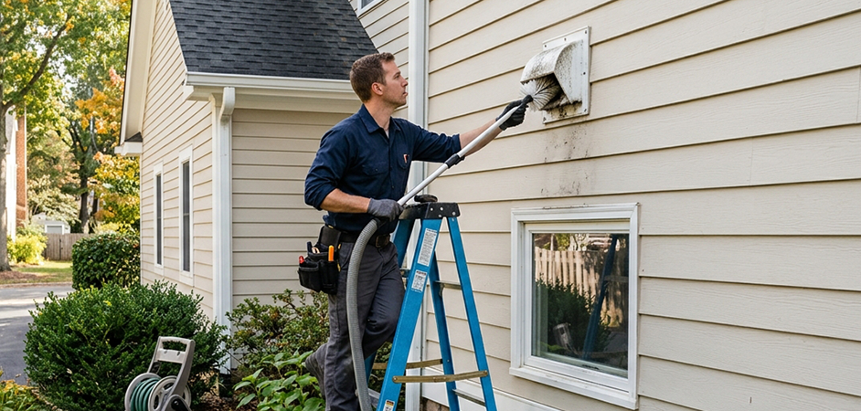 Exterior Vent Cap Cleaning in Round Rock